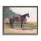 Stupell Industries Saddled Horse in Farm Yard Floating Frame, design by Stellar Design Studio